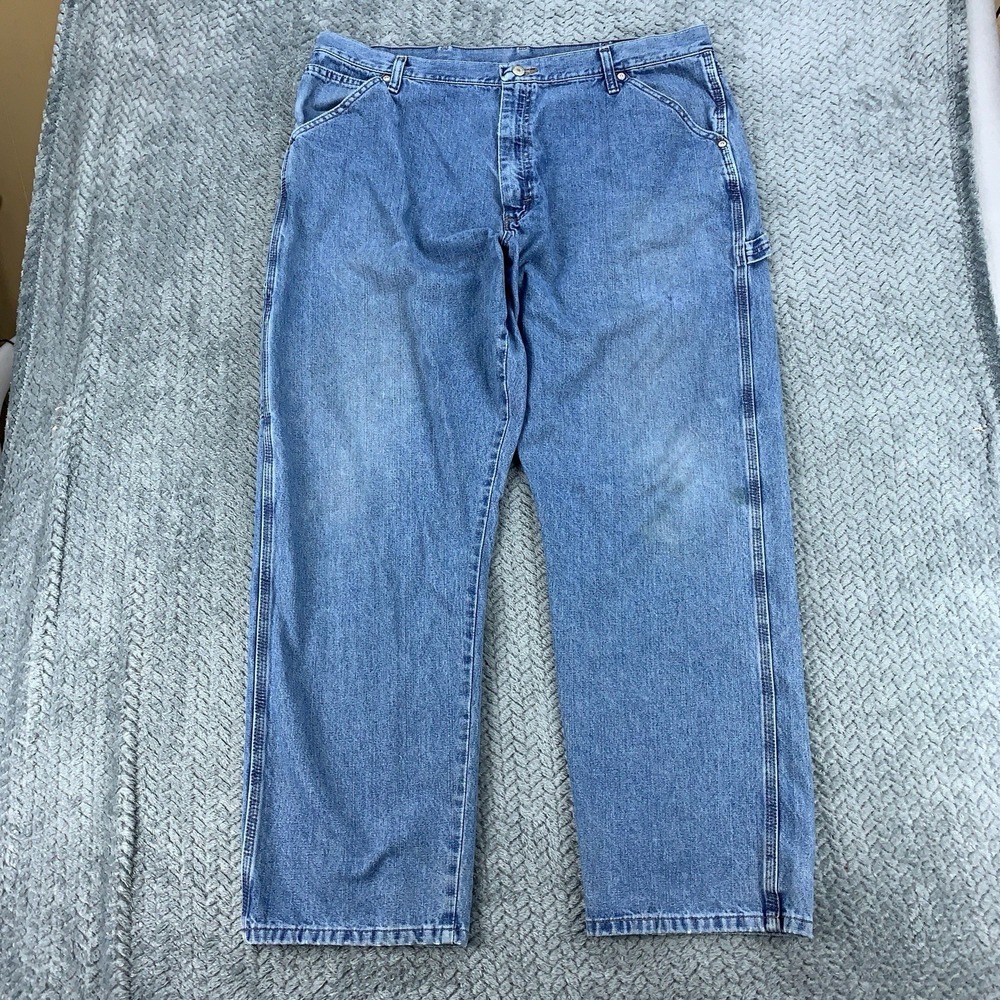 VTG‎ Wrangler Carpenter Jeans Men's 40x32 Blue Baggy Grunge Skater Wide Leg